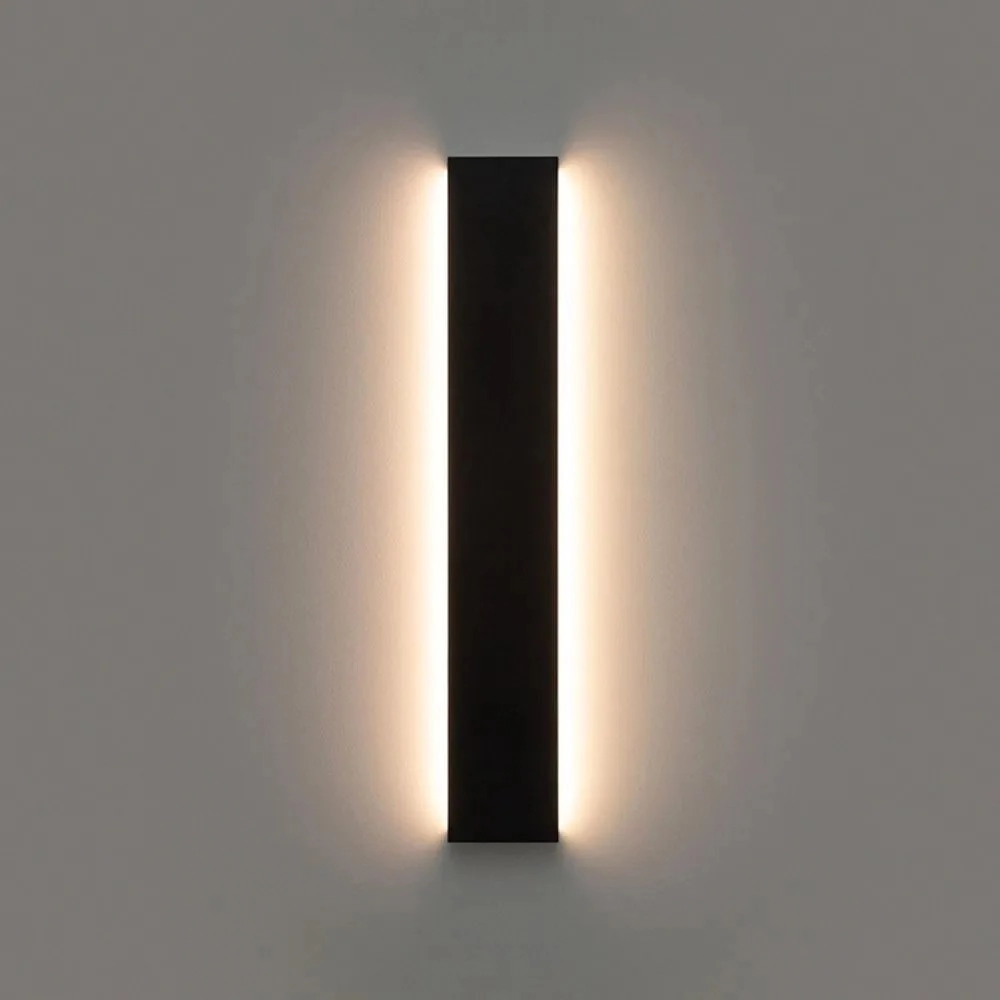 Arandela Led Reflex 72cm 20w Preto 2700k Ip65 Stella