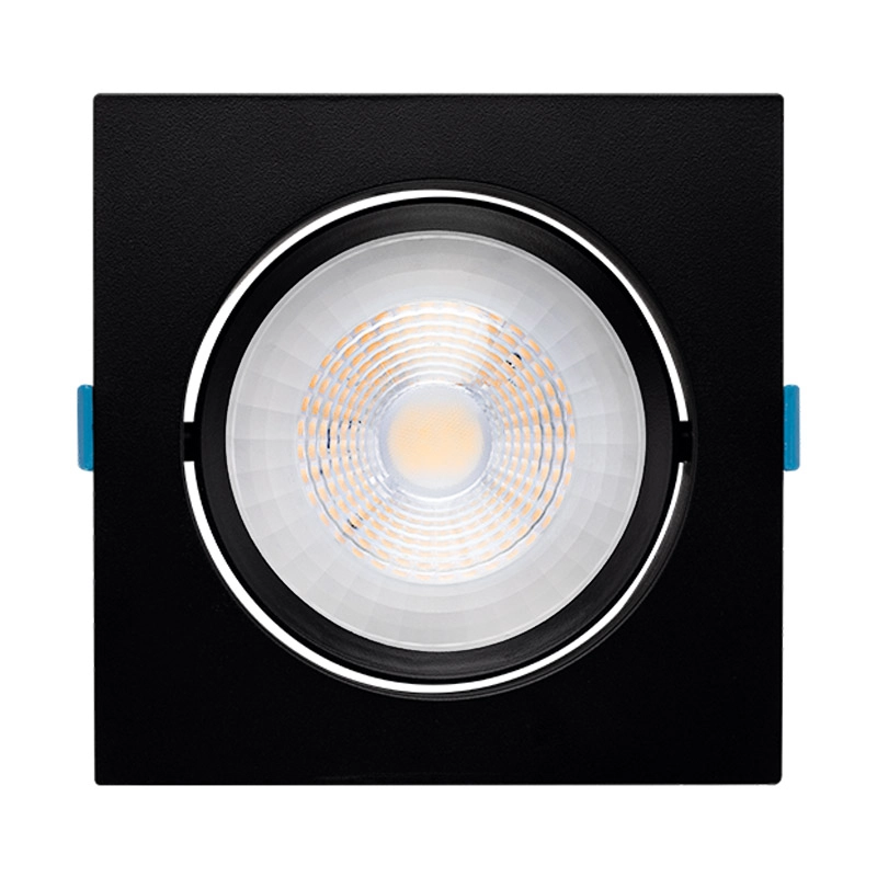 Spot Embutir Quadrado Easy Evo 12w 3000k 970lm Preto-stella