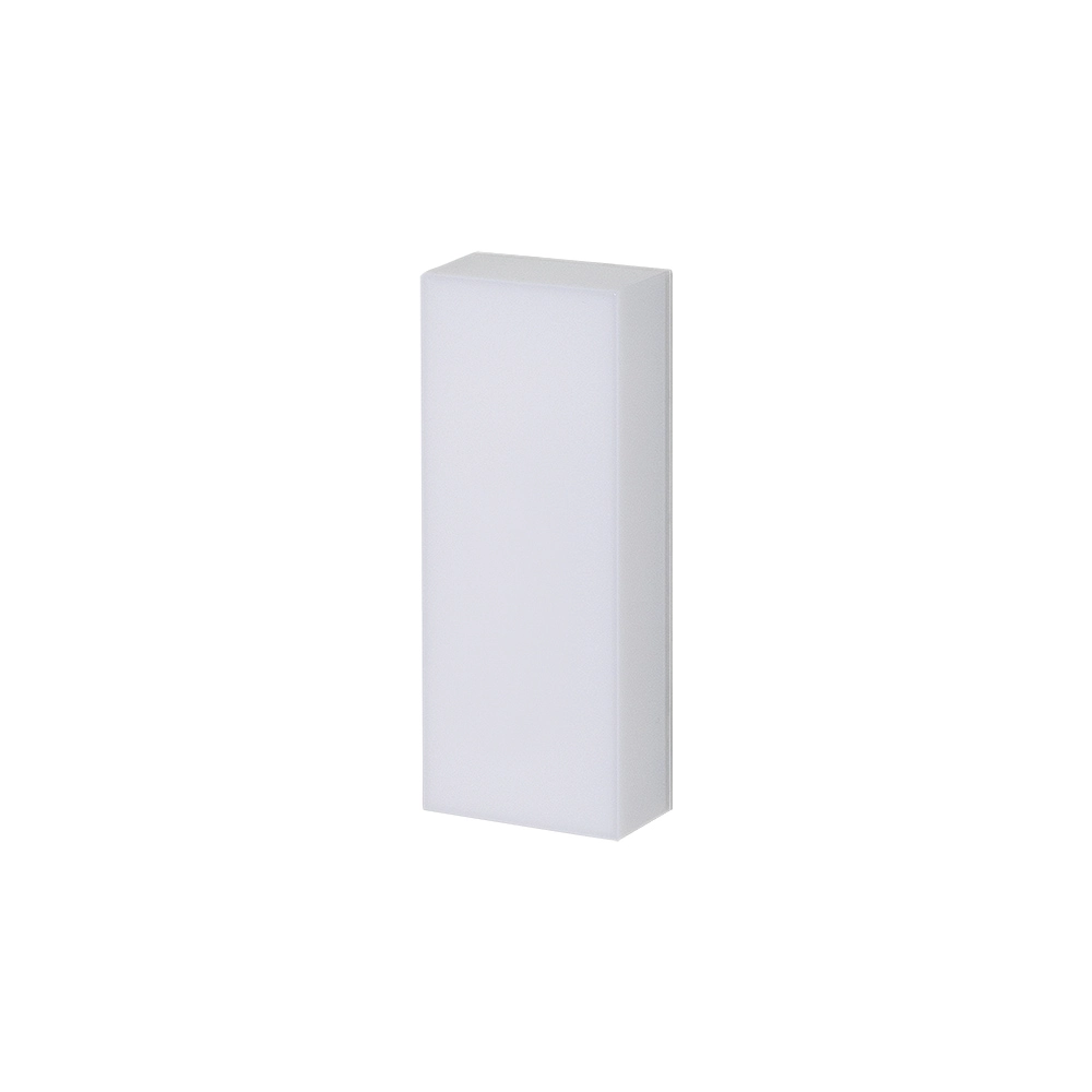 Arandela Stella Ice Retangular Led 20cm Ip65 5w Bivolt Branco 4000k Luz Neutra Stl21701br/40