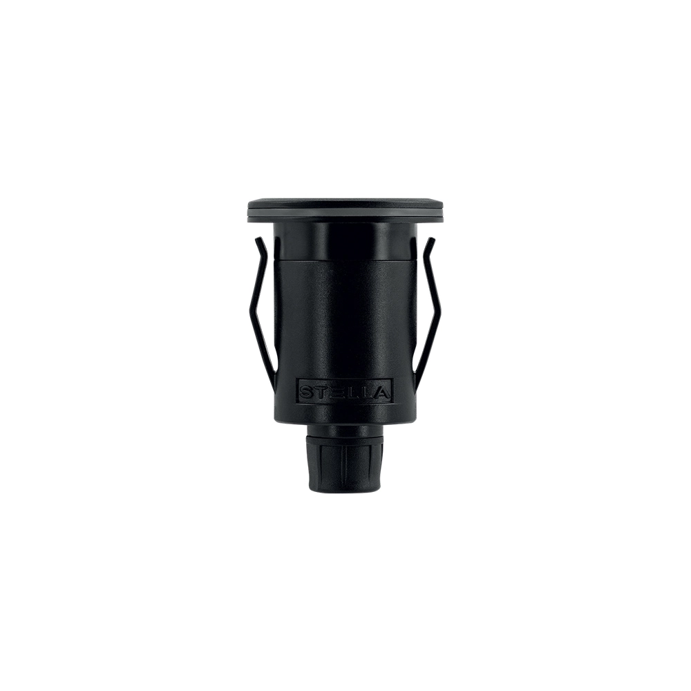 Embutido De Solo Led Stella Way Ring 1w Bivolt Preto 3000k Luz Amarela