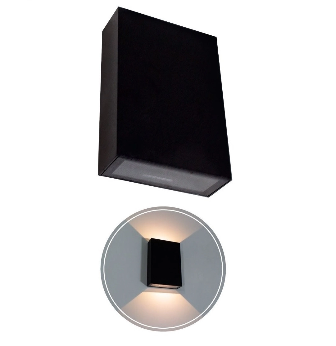 Arandela Double 4w 3000k Preto Bivolt