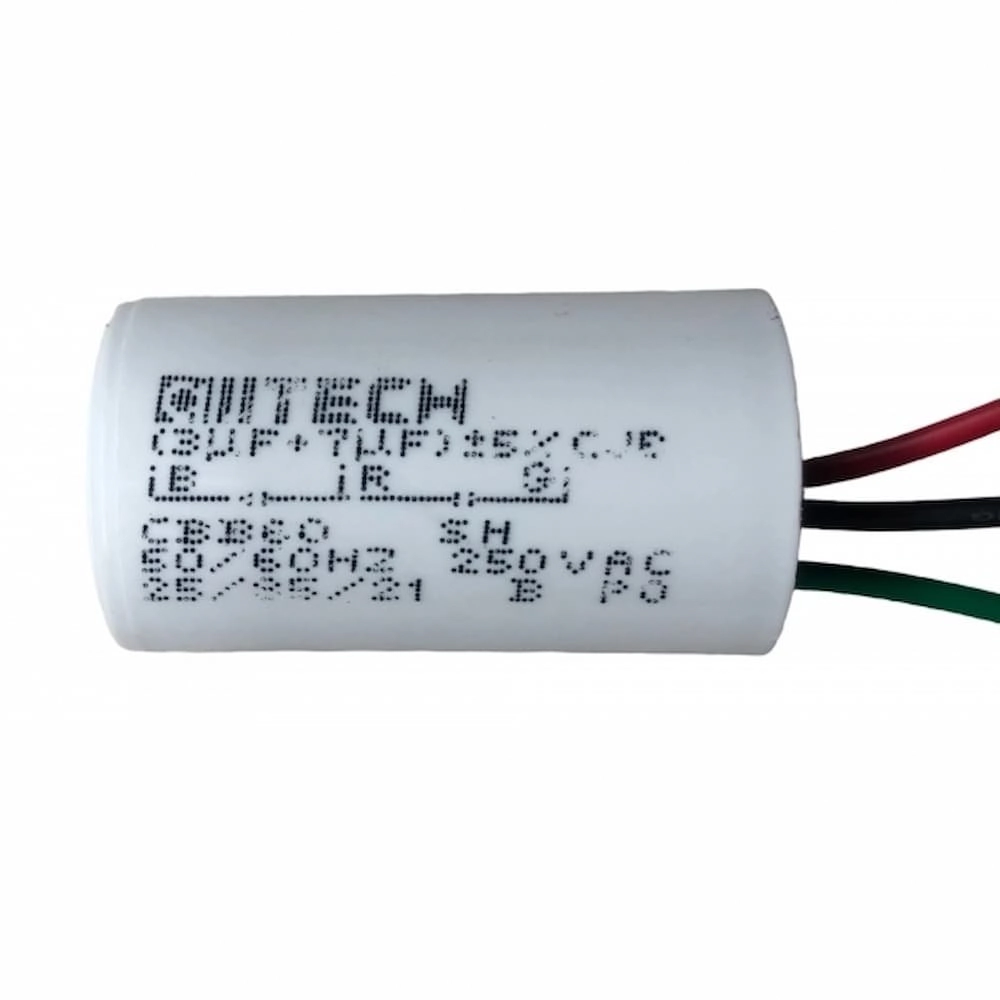 Capacitor 3 Fios 3 + 7 Uf X 250vac