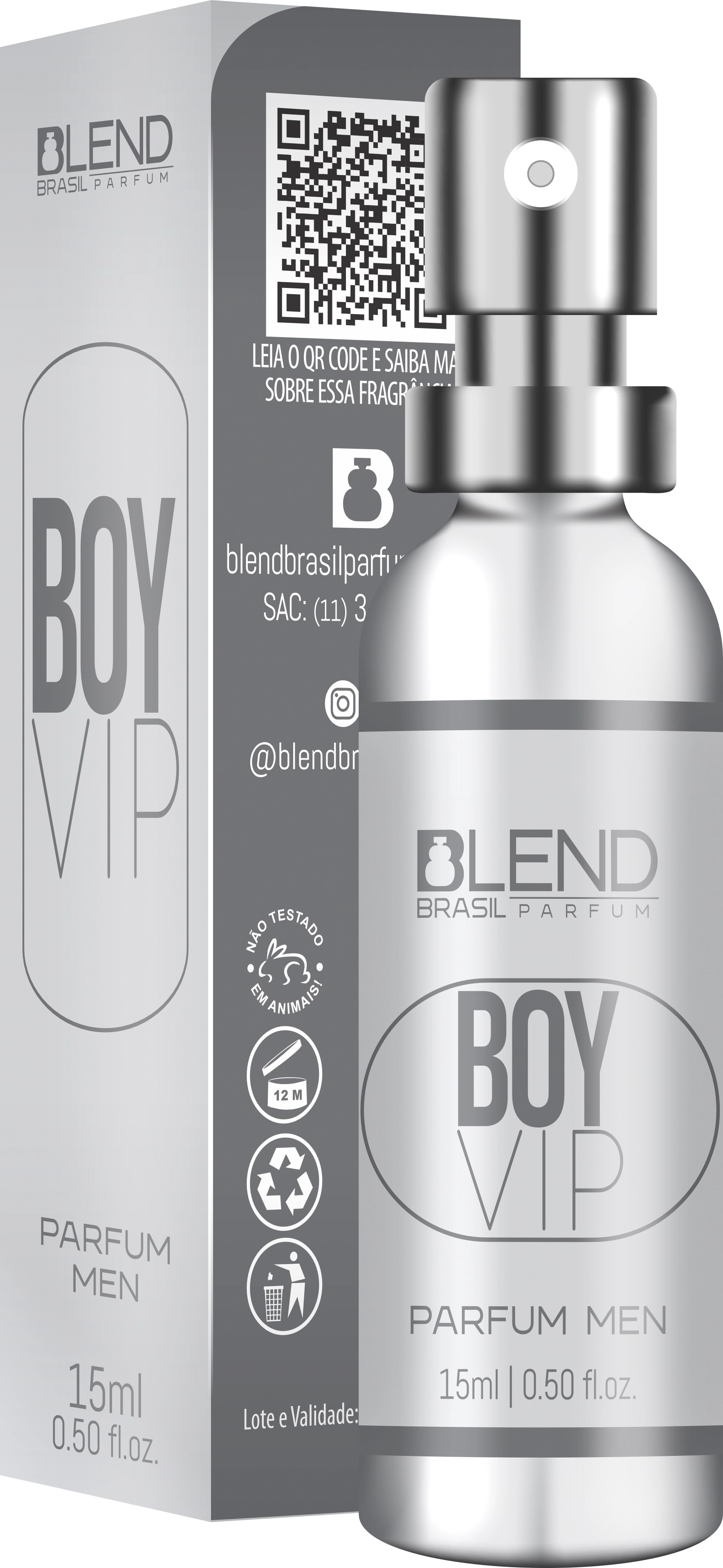 Perfume Blend Boy Vip 15ml 11218 Bf Distribuidora