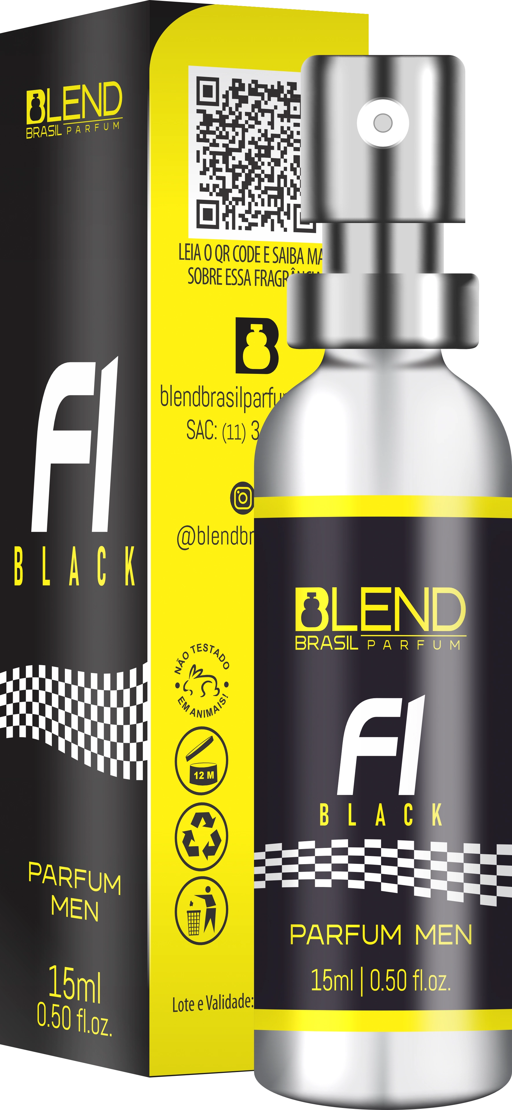 Perfume Blend F1 Black 15ml 11219 Bf Distribuidora