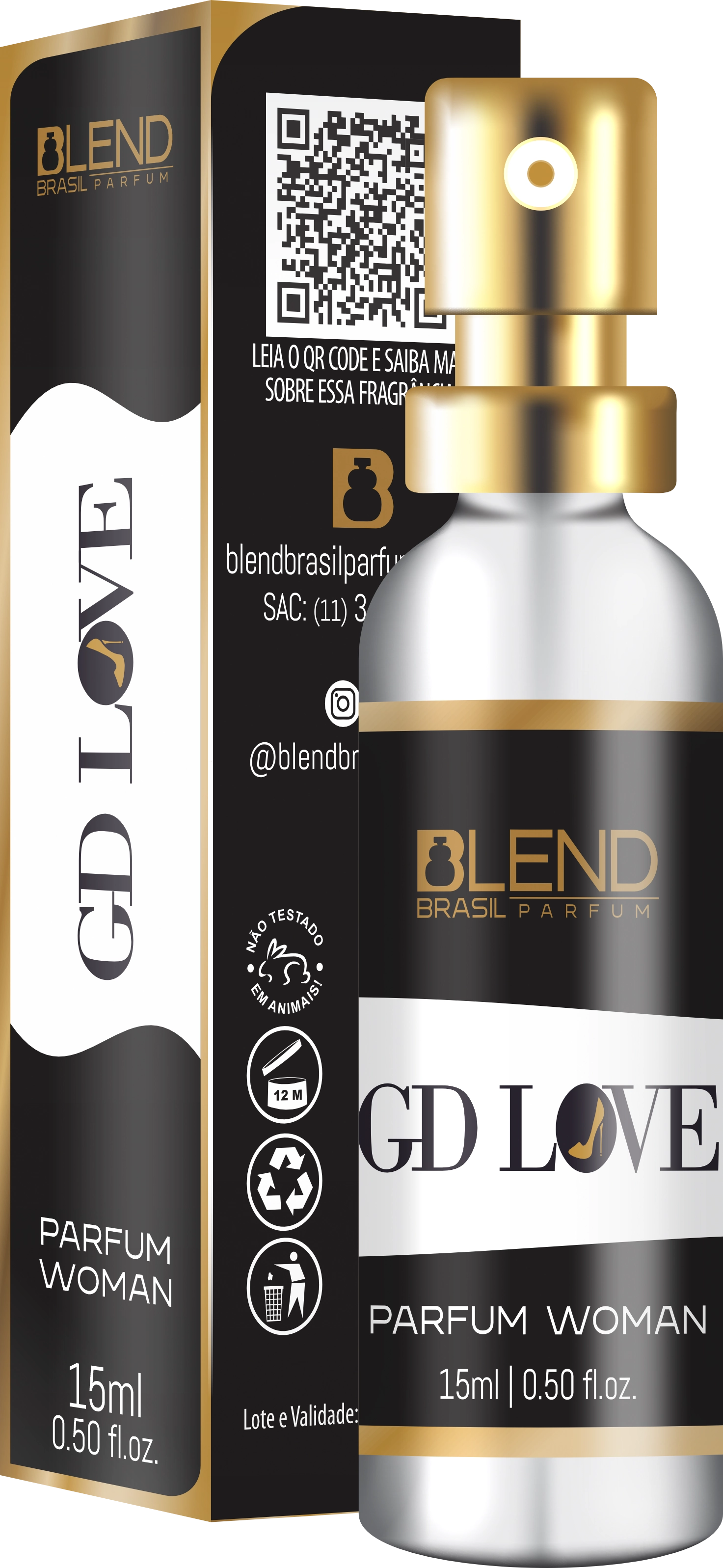 Perfume Blend Gd Love 15ml 11204 Bf Distribuidora