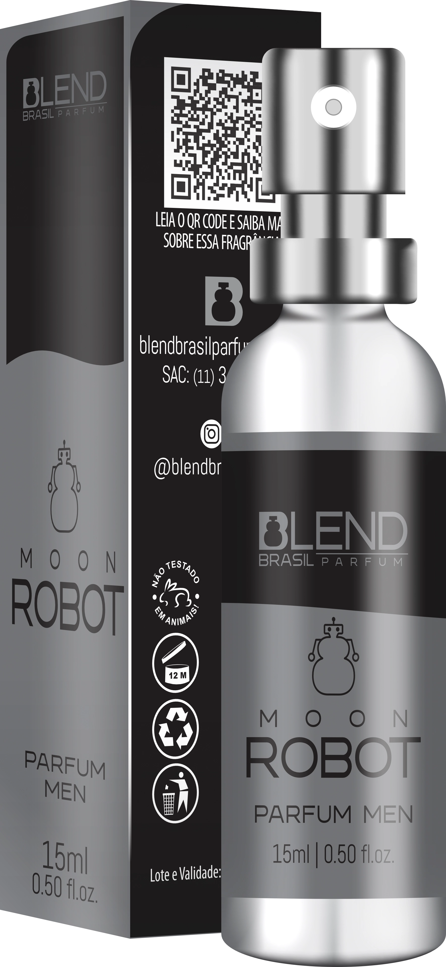 Perfume Blend Moon Robot 15ml 11223 Bf Distribuidora
