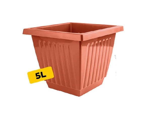 Vaso Quadrado Marrom N 22 5lt Ref.1996