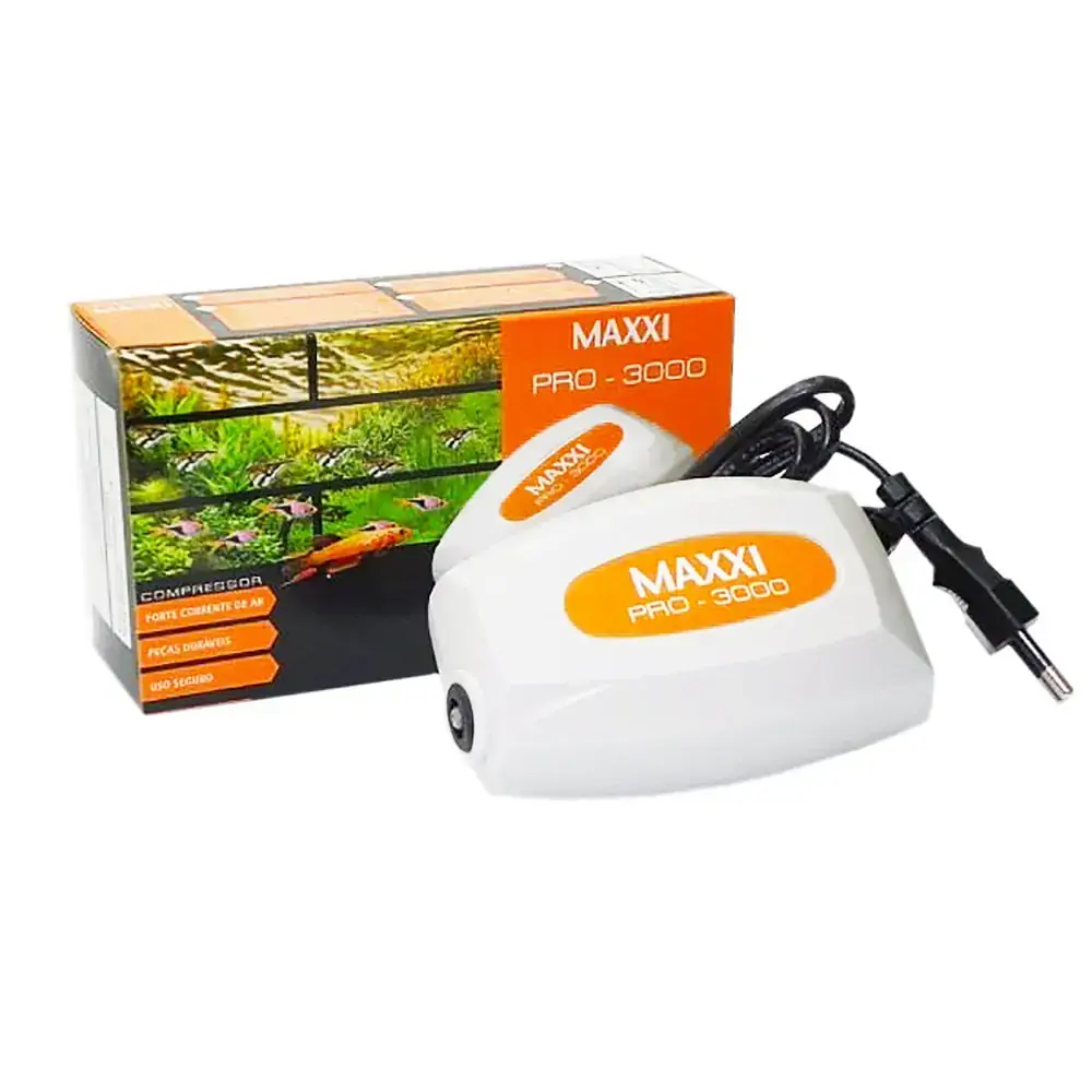 Compressor de Ar para Aquário Maxxi 127V Pro-3000
