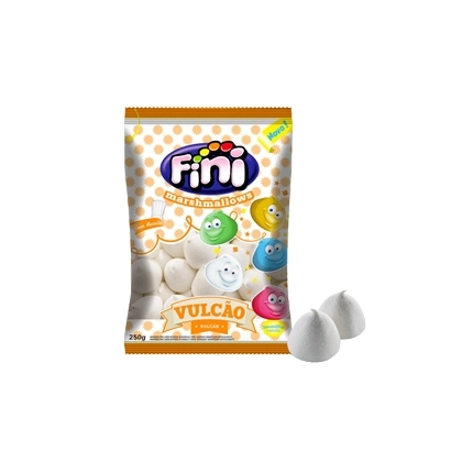 Marshmallow Fini Vulcão Branco
