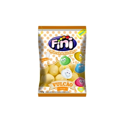 Marshmallow Fini Vulcão Amarelo