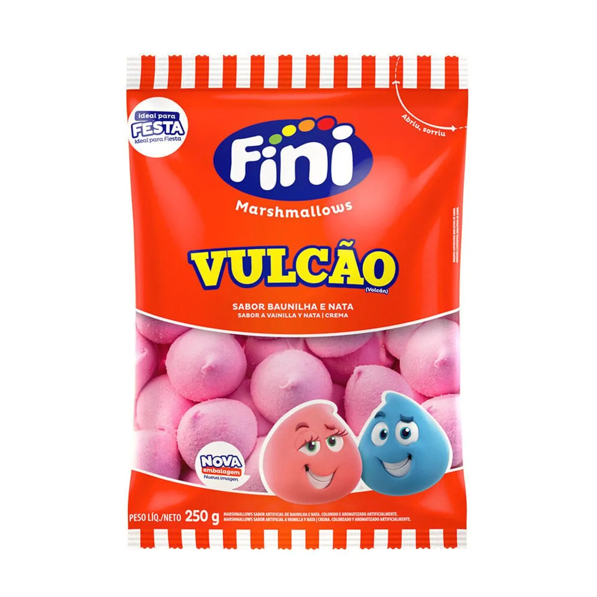 Marshmallow Fini Vulcão Rosa