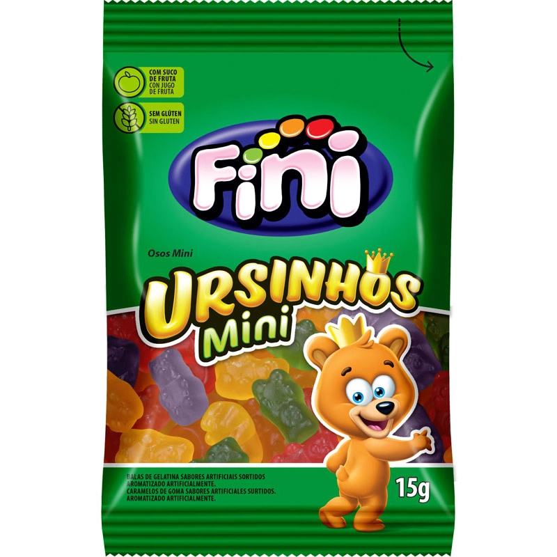 Bala Fini Gelatna 18g Ursinho