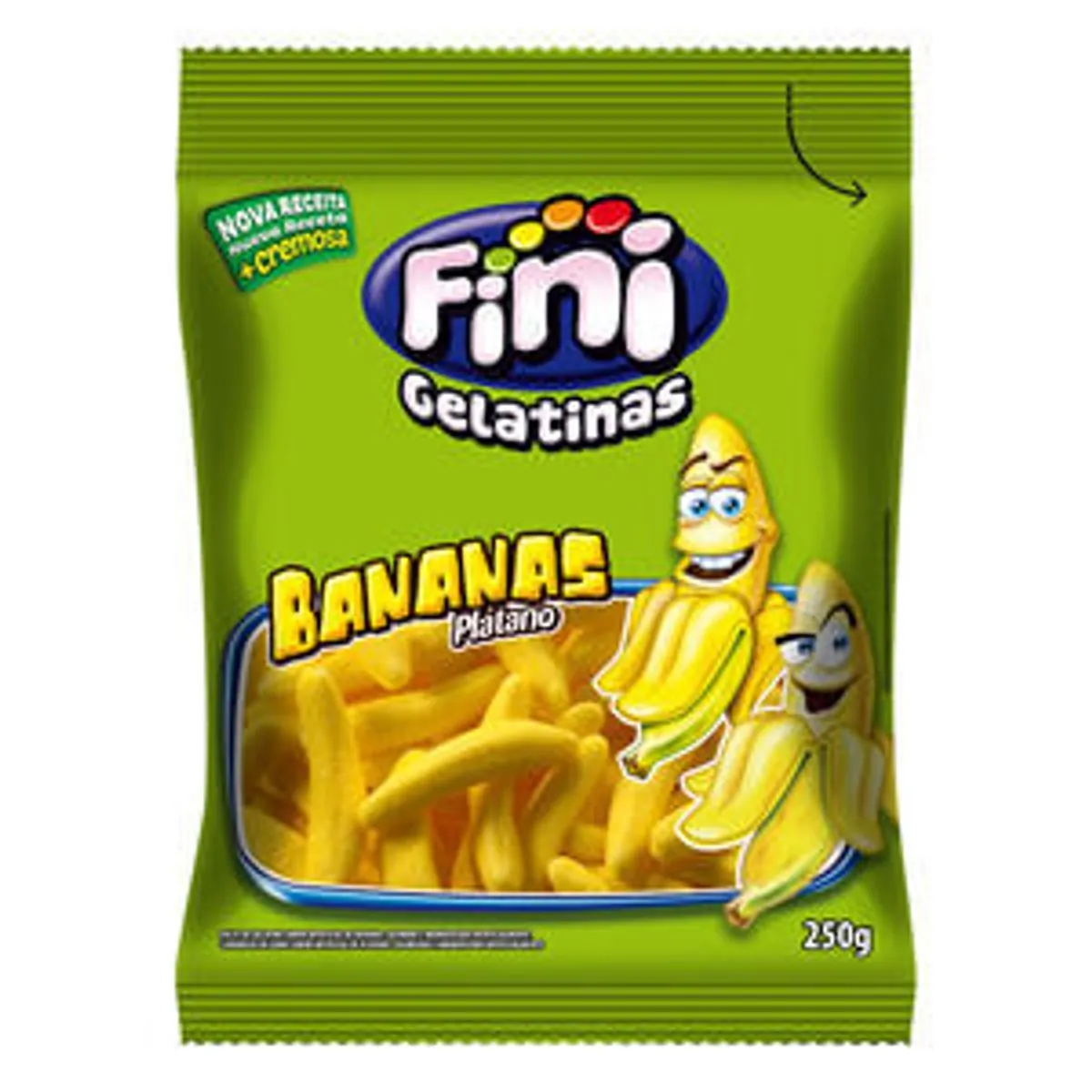 Bala de Gelatina Banana Fini 250g
