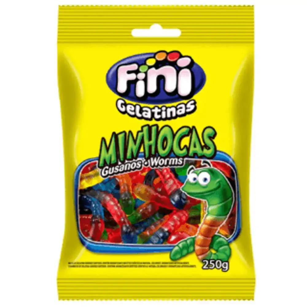 Bala Gel Fini 250g Minhoca