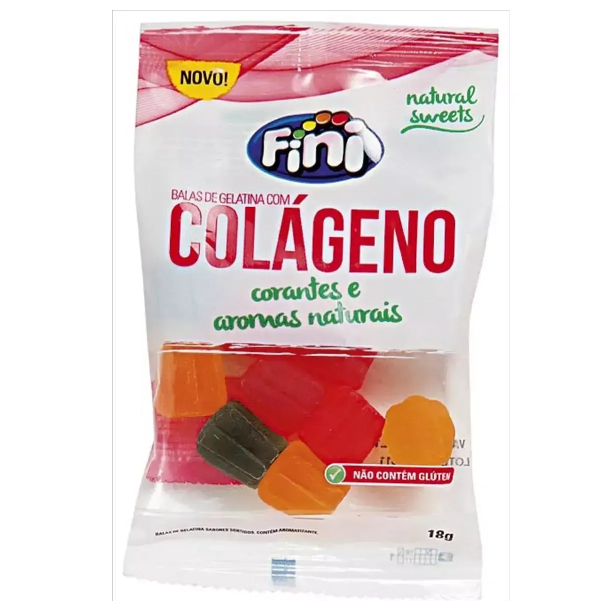 Fini Balas De Gelatina Natural Sweets Colágeno 18g
