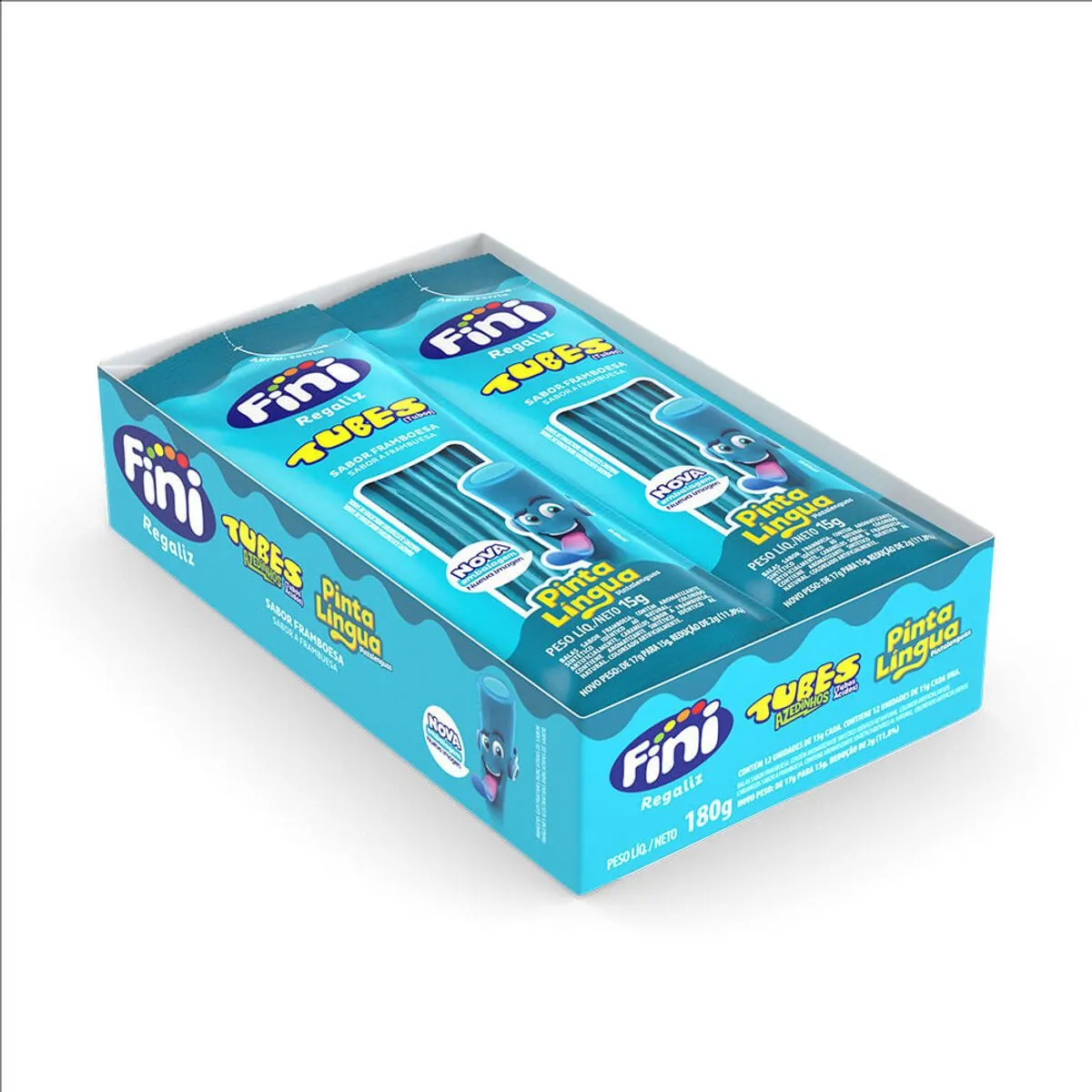 Fini Tubes Framboesa Pinta Lingua Pct 17g