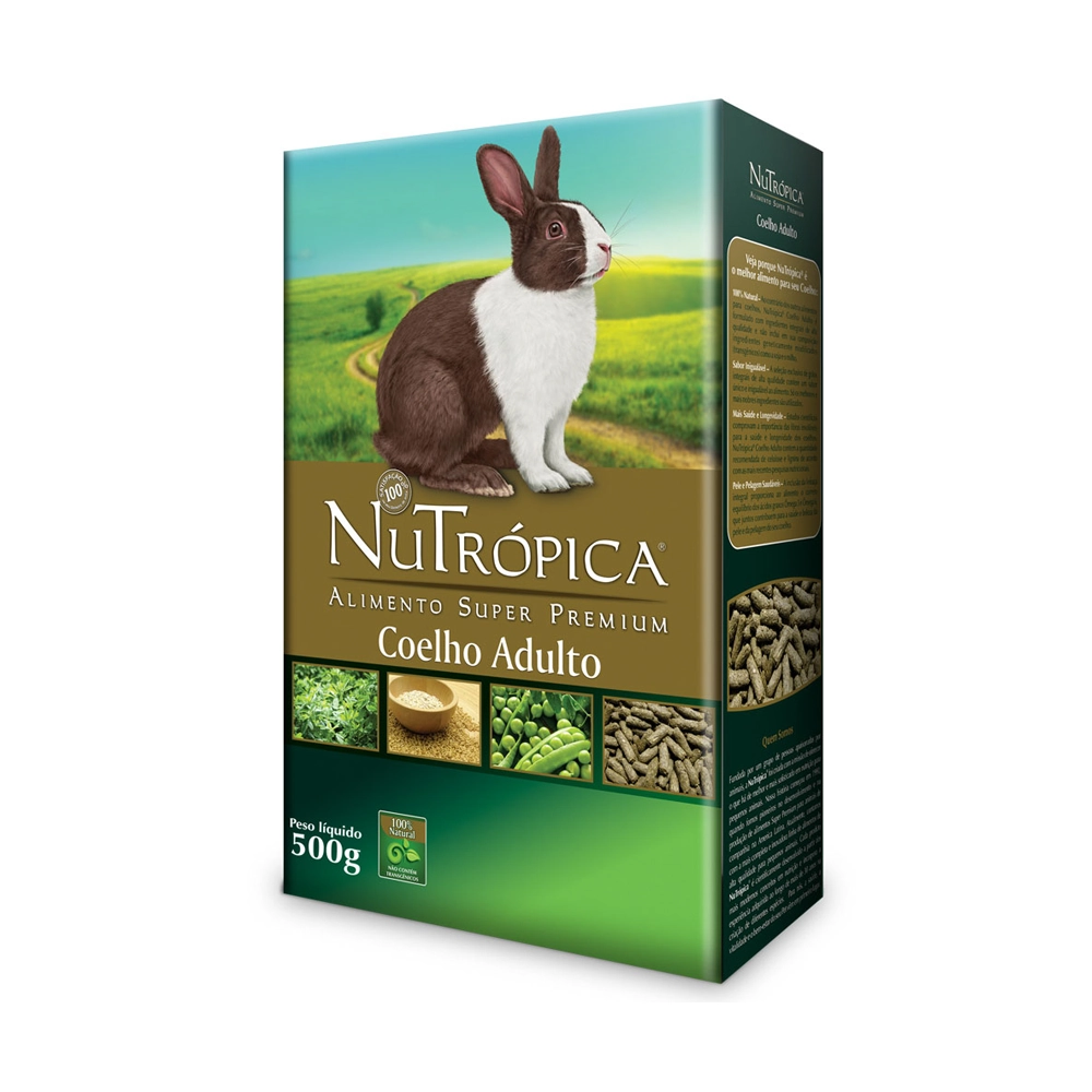 Ração Nutrópica para Coelho Adulto Super Premium 500g