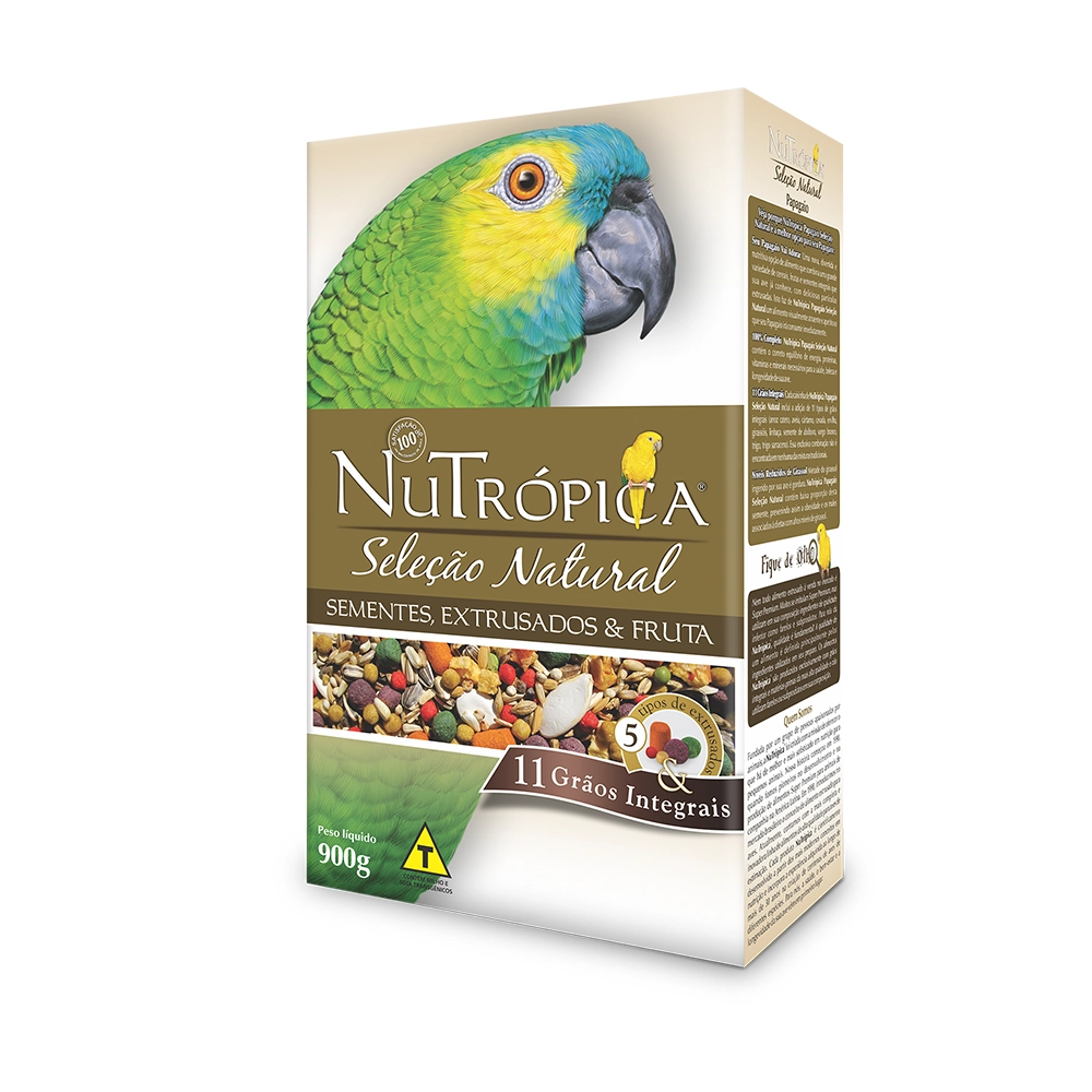 Ração Nutrópica Papagaio Seleção Natural 900g