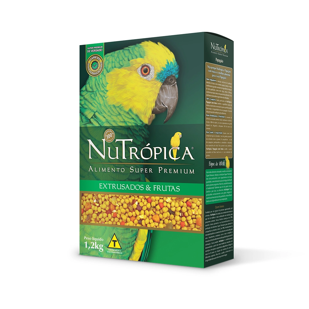 Ração Nutrópica para Papagaios com Frutas 1,2kg