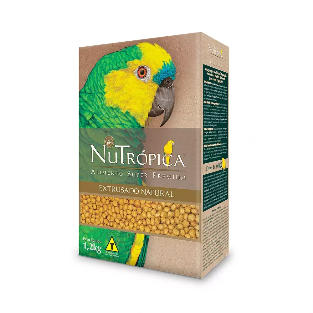 Ração Nutrópica Papagaio Natural 1,2kg