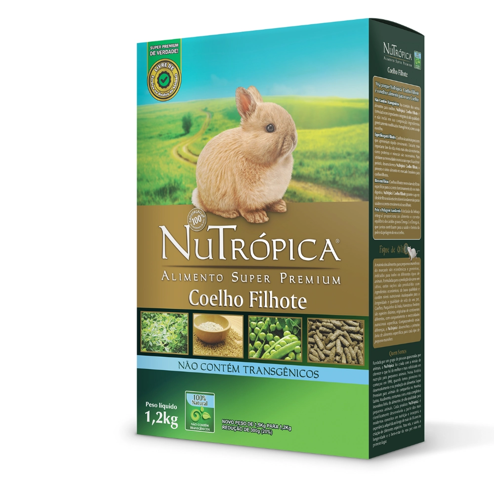 Al.roed Nutropica Coelho Filhote 1,2kg