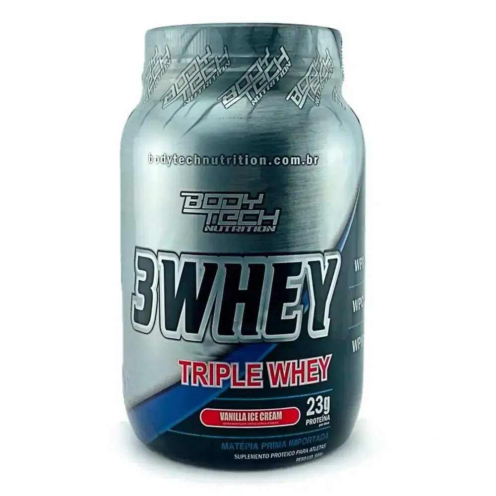 3 Whey Baunilha 900g Body Tech Nutrition