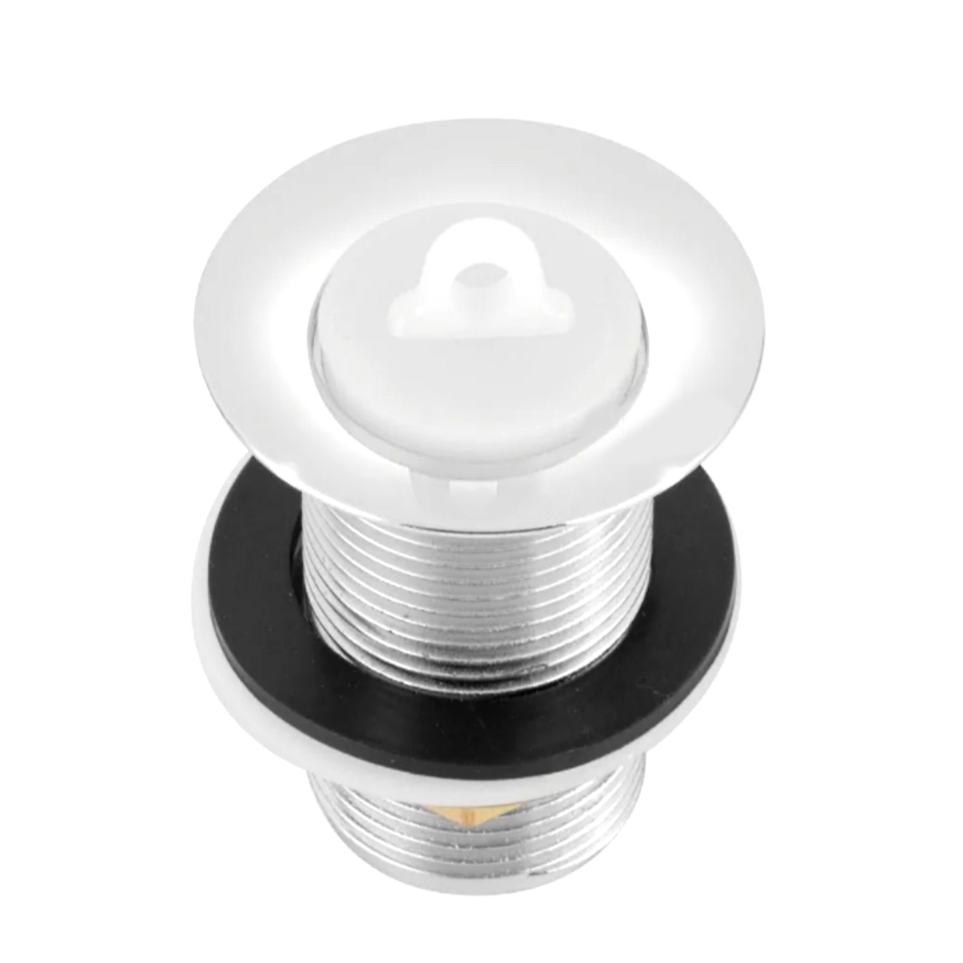 Kit Com 100 Unidades Válvula Pia Tanque Lavanderia Escoamento 1.1/4 Metal Cromado