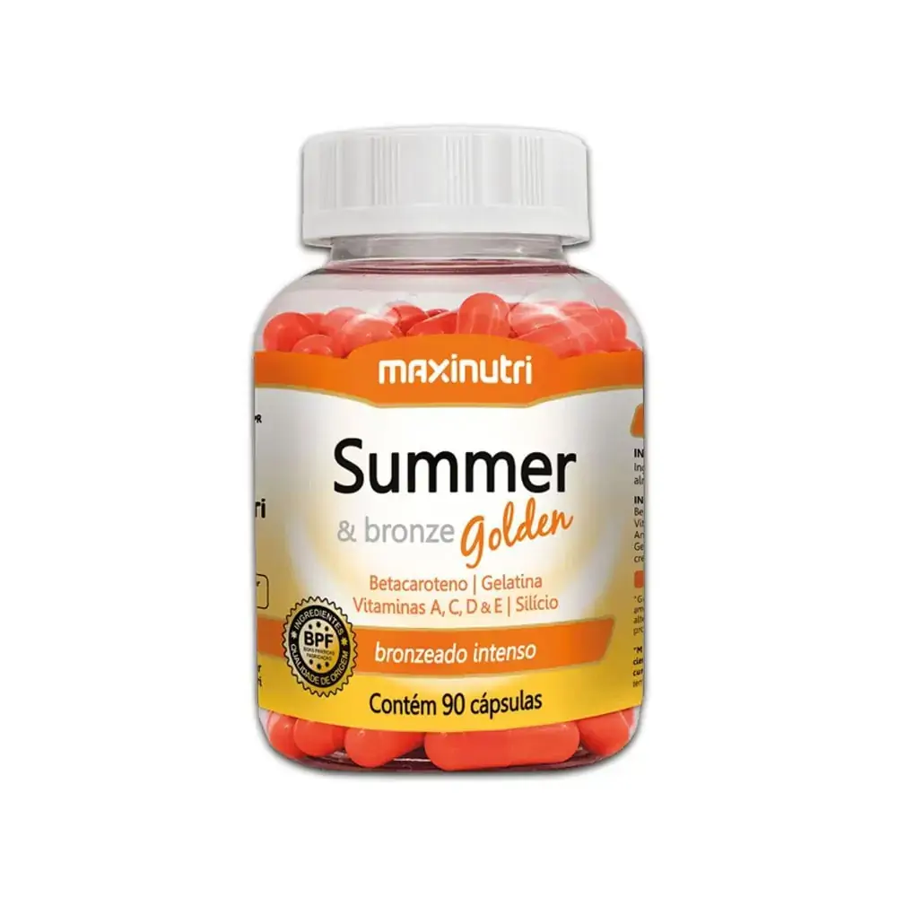 Summer &amp; Bronze Golden 90 Cápsulas 6mg Maxinutri