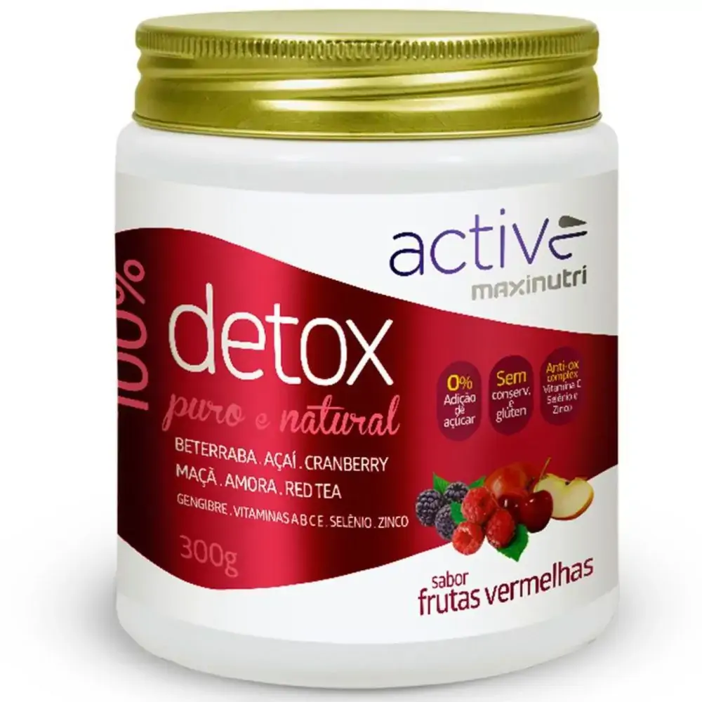 Detox Frut Vermelh 300g V12 Maxinutri .