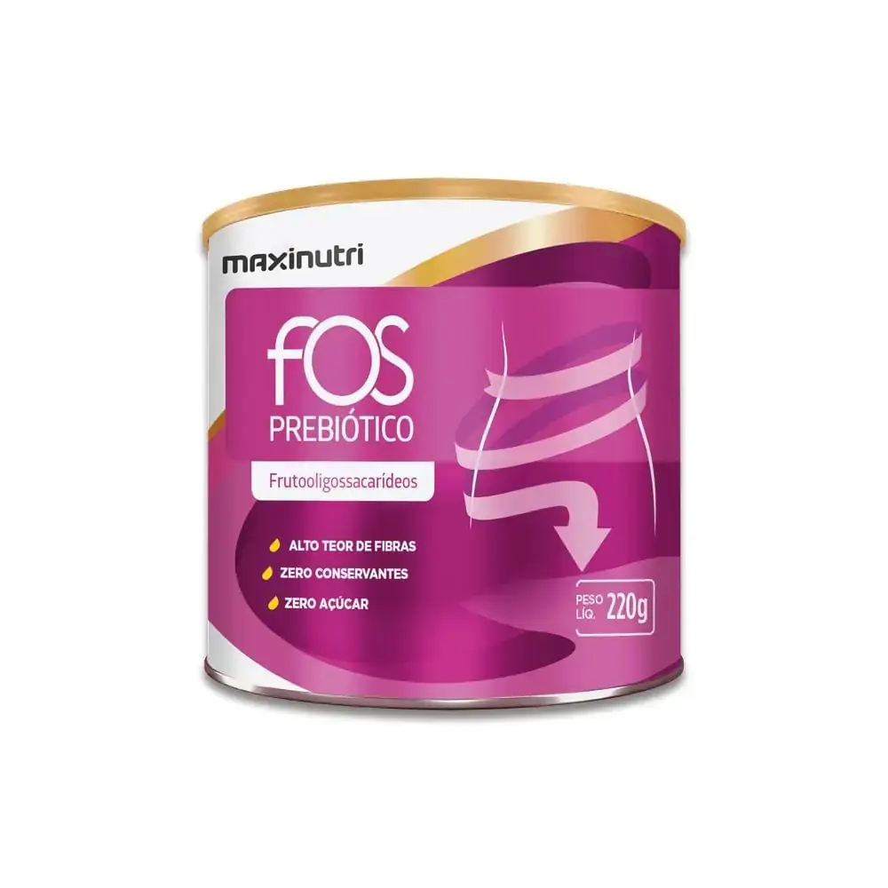 Suplemento FOS Rico em Fibra Prebiótica 220g - Maxinutri