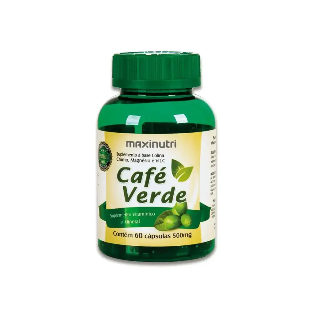 Café Verde c/ Colina/cromo/magnésio e Vitamina C 60Cáps - Maxinutri
