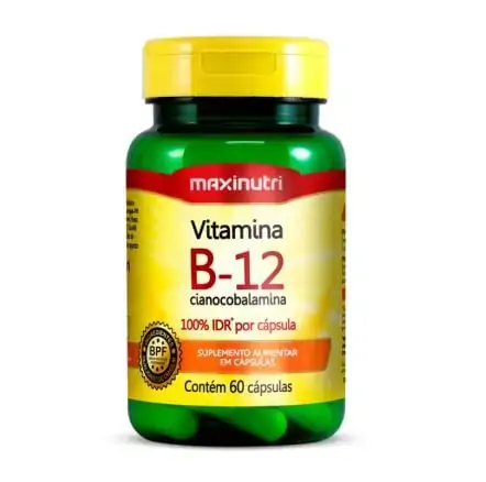 Vitamina B12 (60 cápsulas) - MaxiNutri