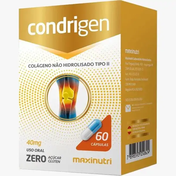 Condrigen (Colágeno Tipo II) 40mg 60 cápsulas - MaxiNutri