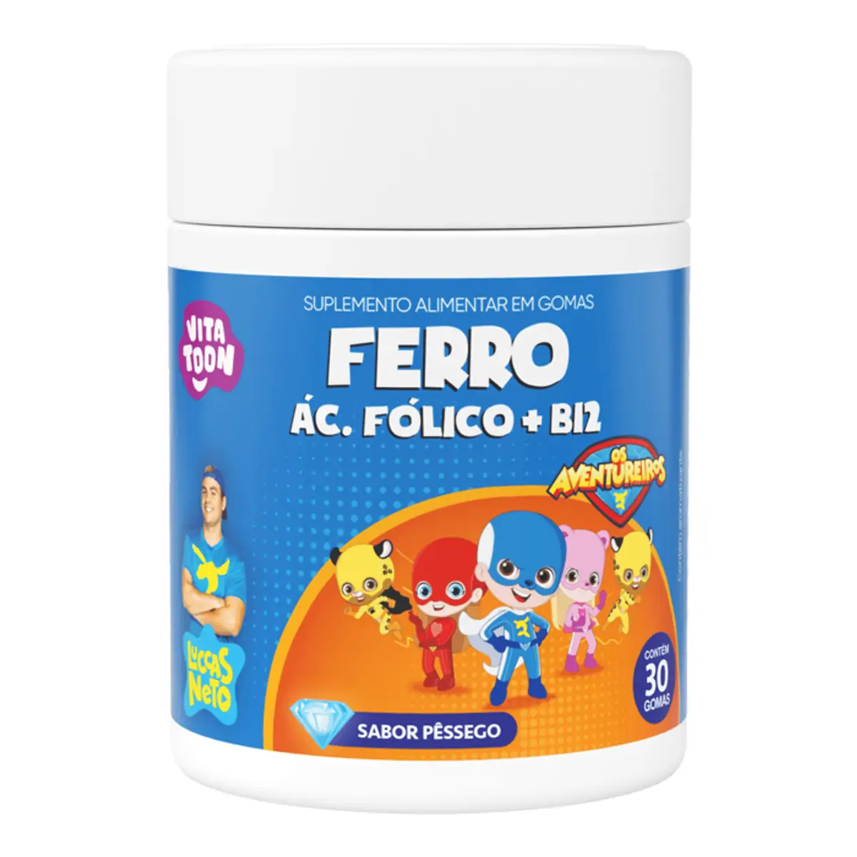 Vitatoon Ac Folicovit B12 Pessego 30gomas