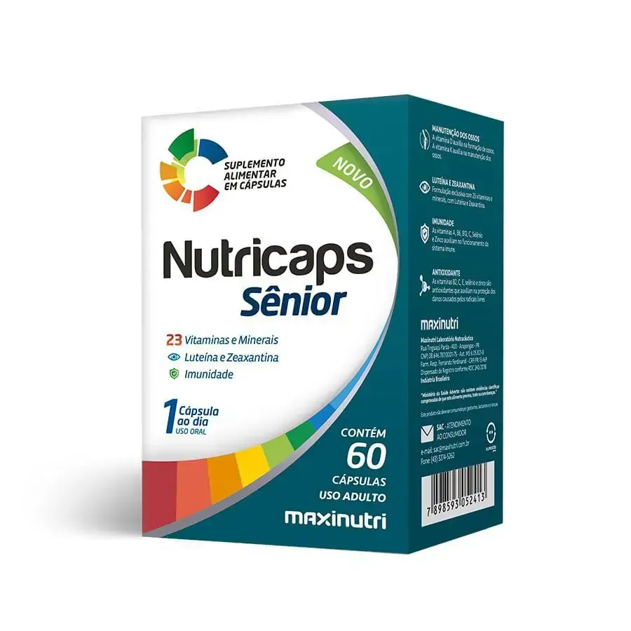 Nutricaps Sênior 60 Cápsulas Maxinutri