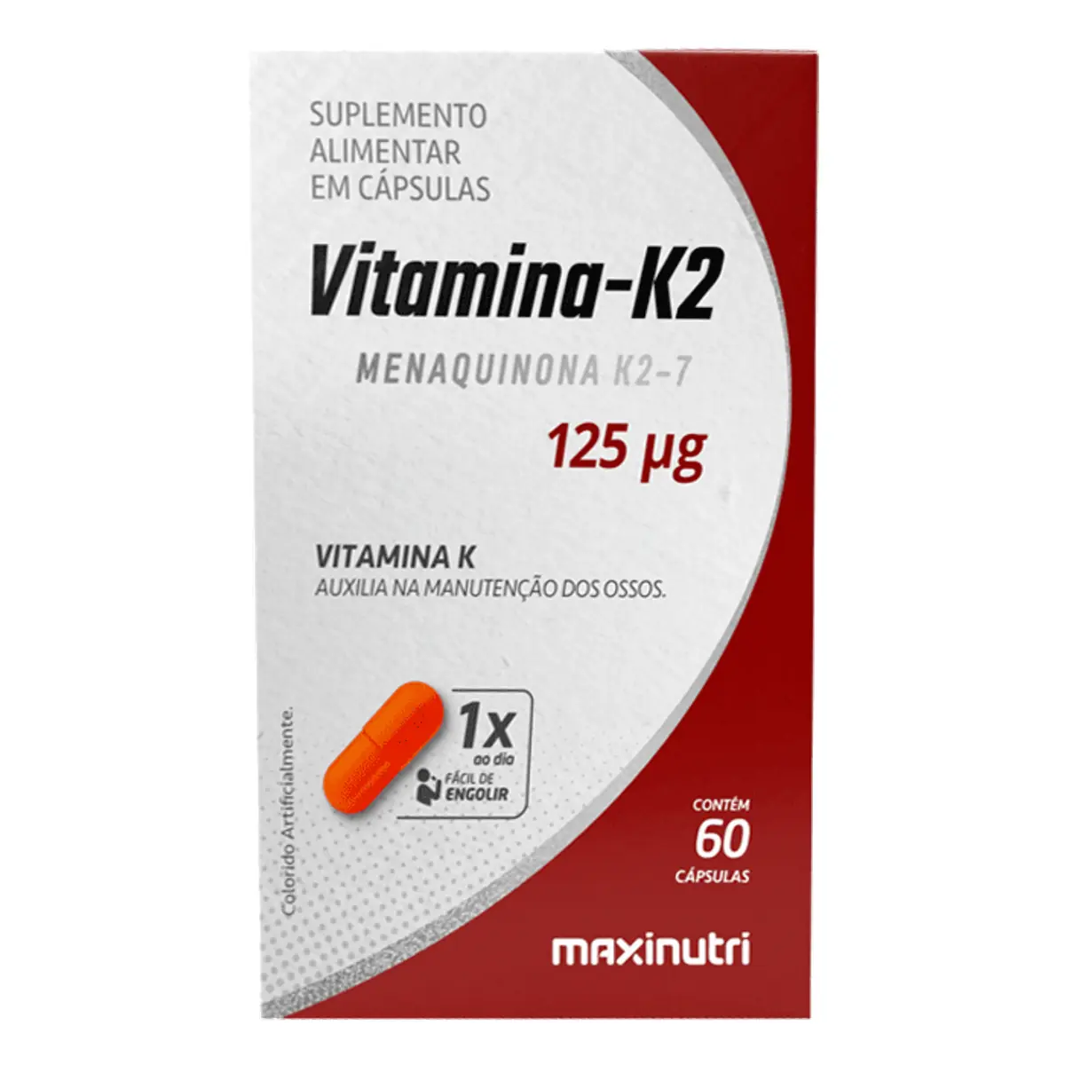 Vitamina K2 125mg c/60 cápsulas - MaxiNutri