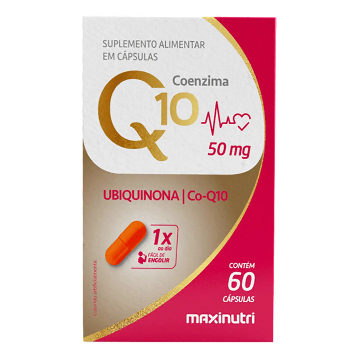 Coenzima Q10 50mg Maxinutri Caixa 60 Cápsulas