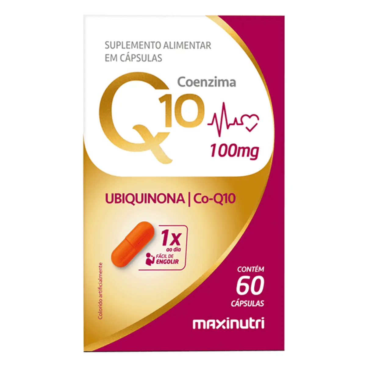 Coenzima Q10 100mg Maxinutri Caixa 60 Cápsulas
