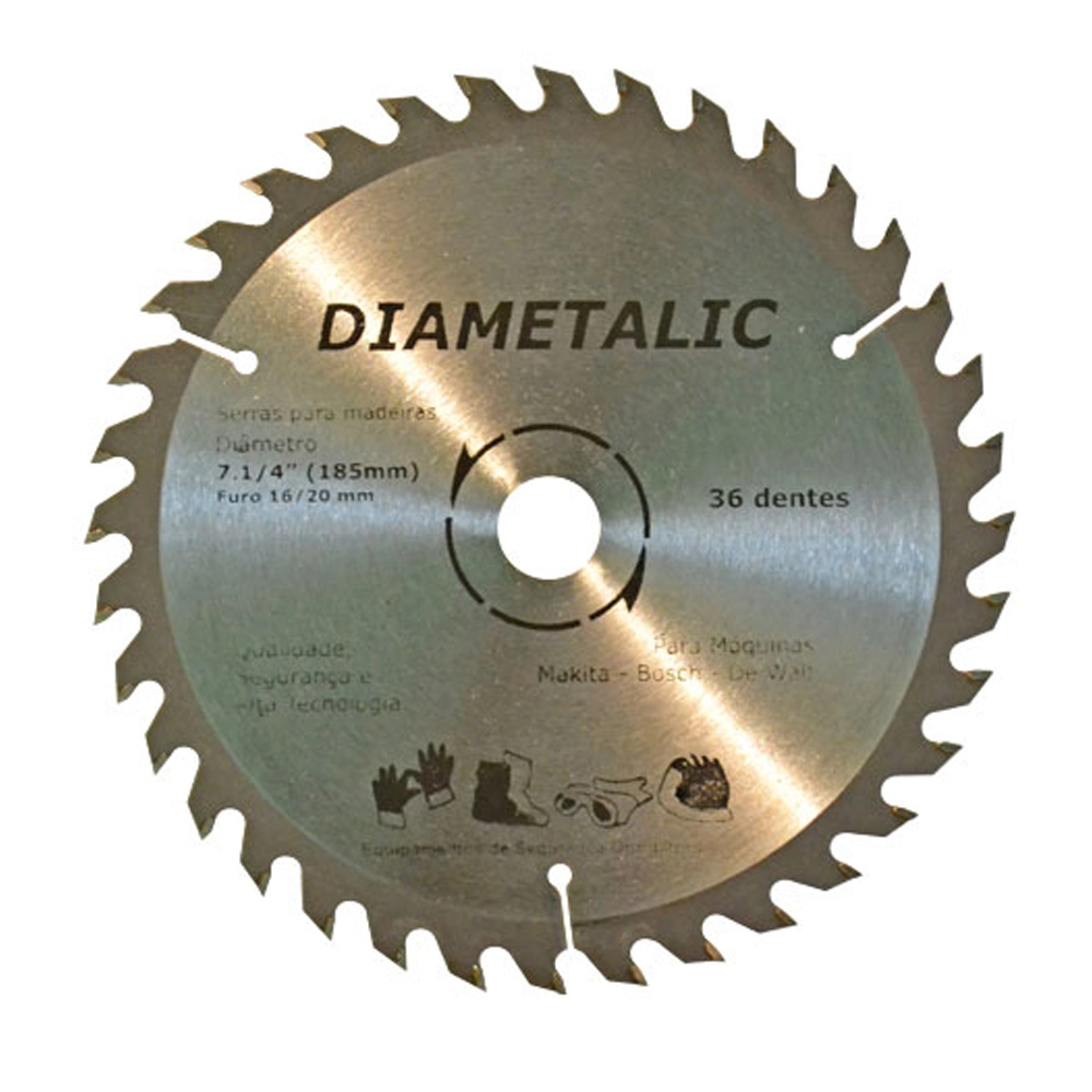 Disco Serra Para Madeira 180mm 7.1/4   36 Dentes Diametalic