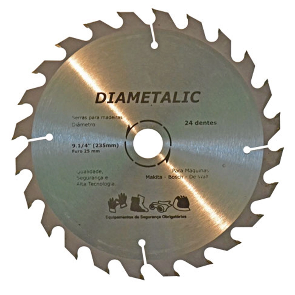 Disco Serra Para Madeira 230mm 9.1/4   24 Dentes Diametalic