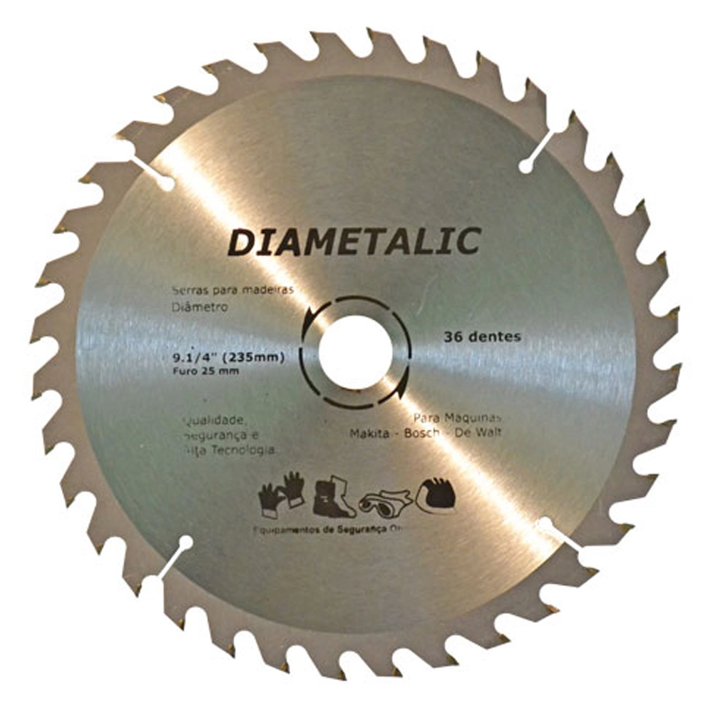 Disco Serra Para Madeira 230mm 9.1/4   36 Dentes Diametalic