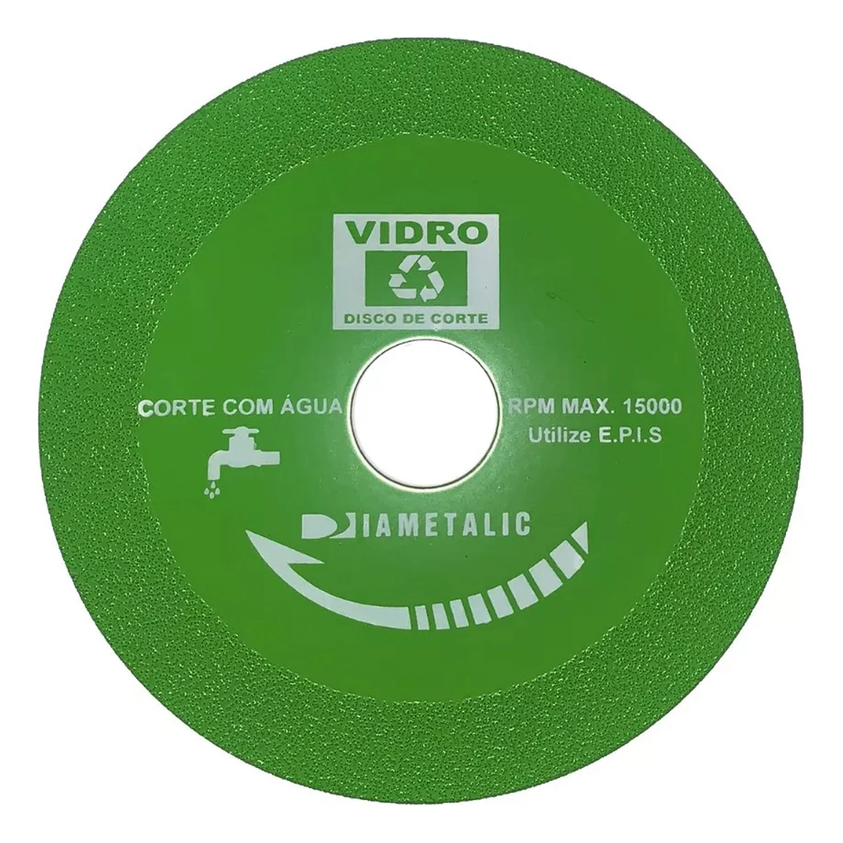 Disco Diamantado Corta Vidro 22,23/20mm X 110mm Diametalic