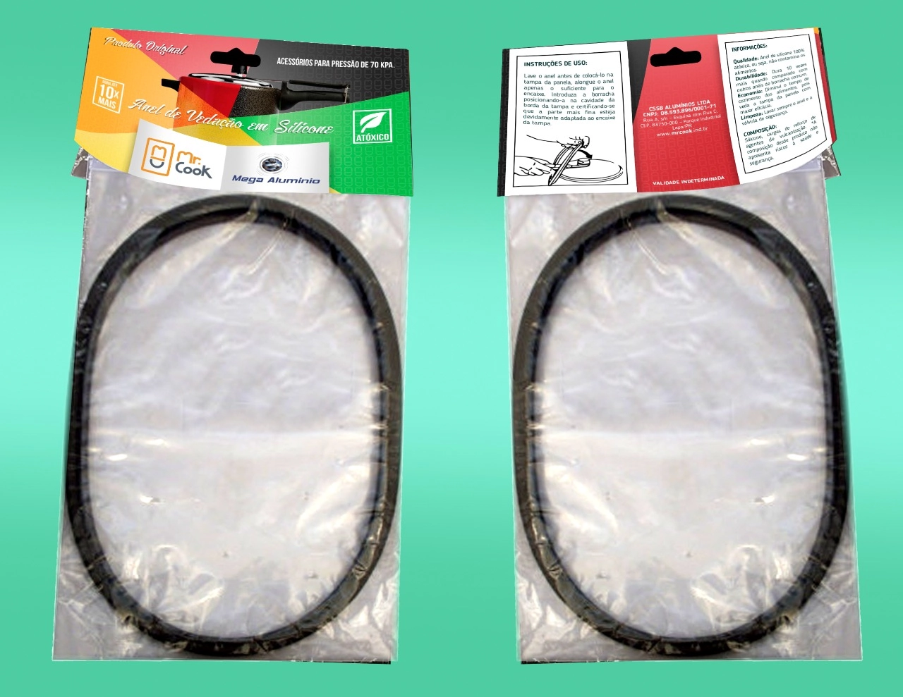 Anel De Vedaçao 3,0 E 4,5 L Preto Mega