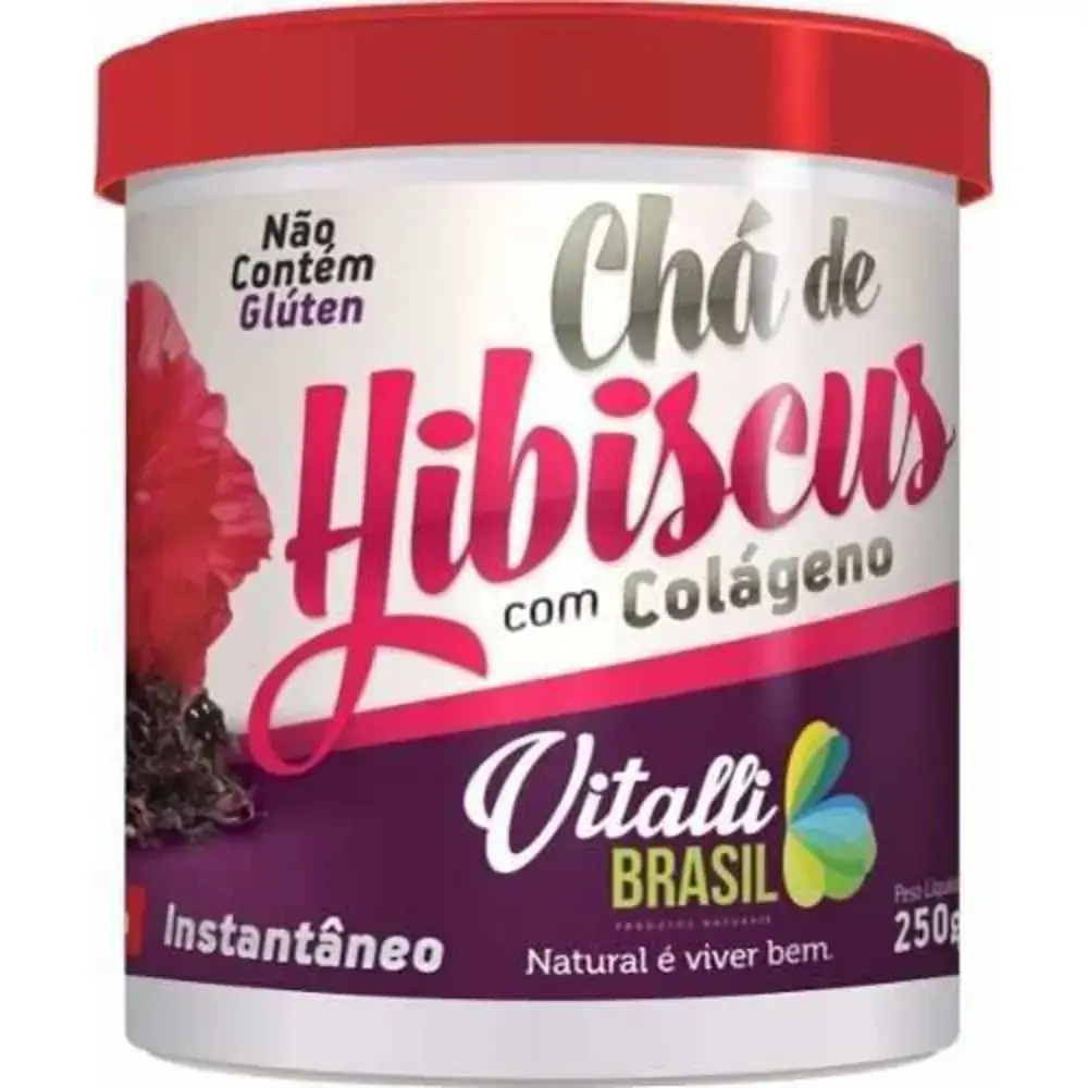 Vitalli Cha Hibisco Inst. C/colageno 250g .