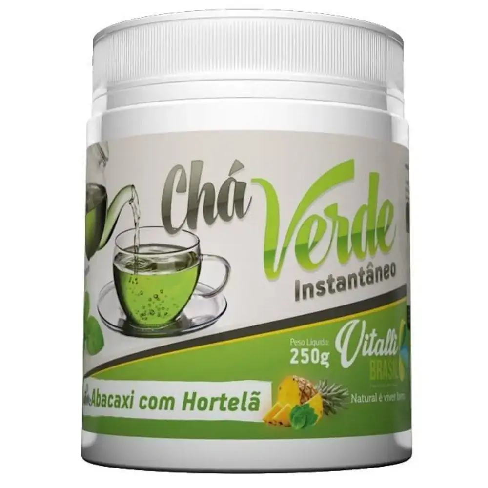 Vitalli Cha Verde Inst. Em Po Abacaxi C/hortela 250g .