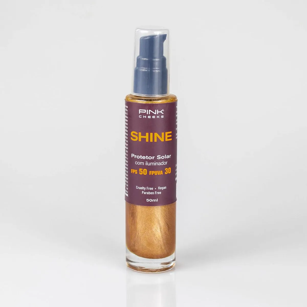 Protetor Solar Pink Cheeks Shine Dry Oil Fps50 Fpuva30 50ml