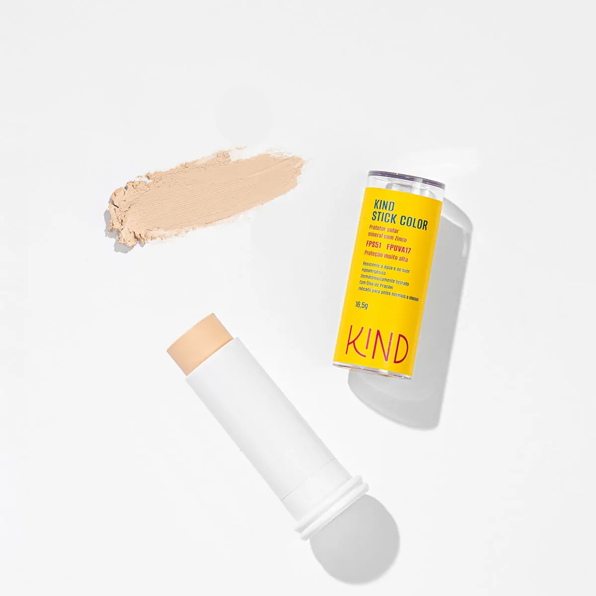 Protetor Solar Facial Kind Stick Mineral Com Zinco Fps51 Fpuva17 K10 16g