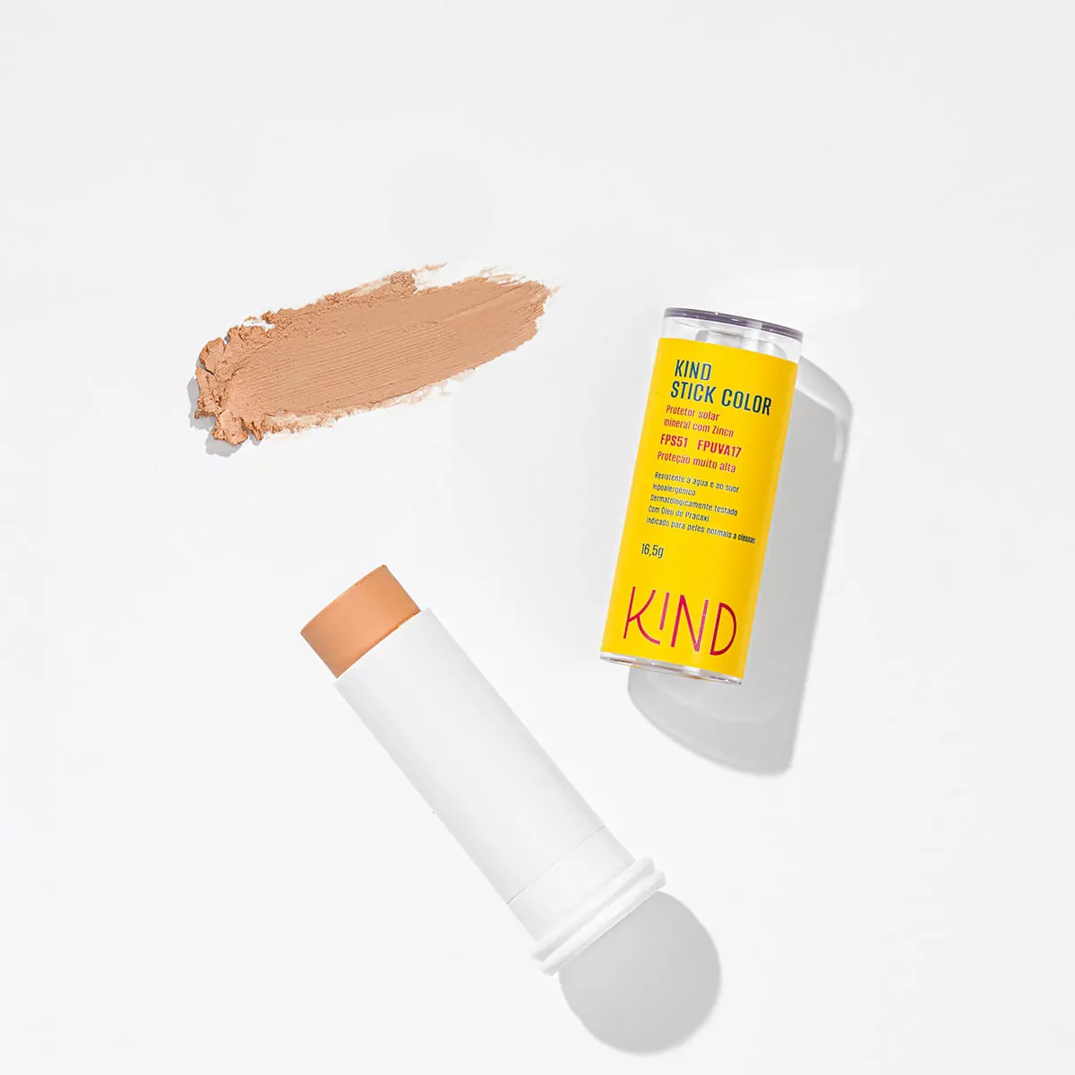 Protetor Solar Facial Kind Stick Mineral Com Zinco Fps51 Fpuva17 K50 16g