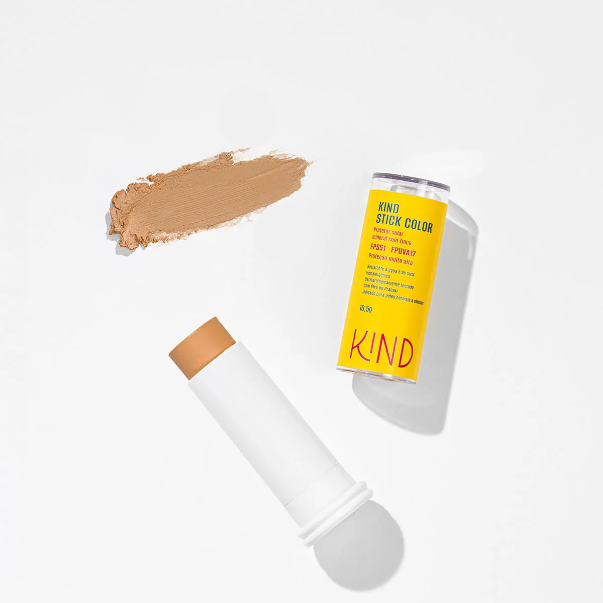 Protetor Solar Facial Kind Stick Mineral Com Zinco Fps51 Fpuva17 K60 16g