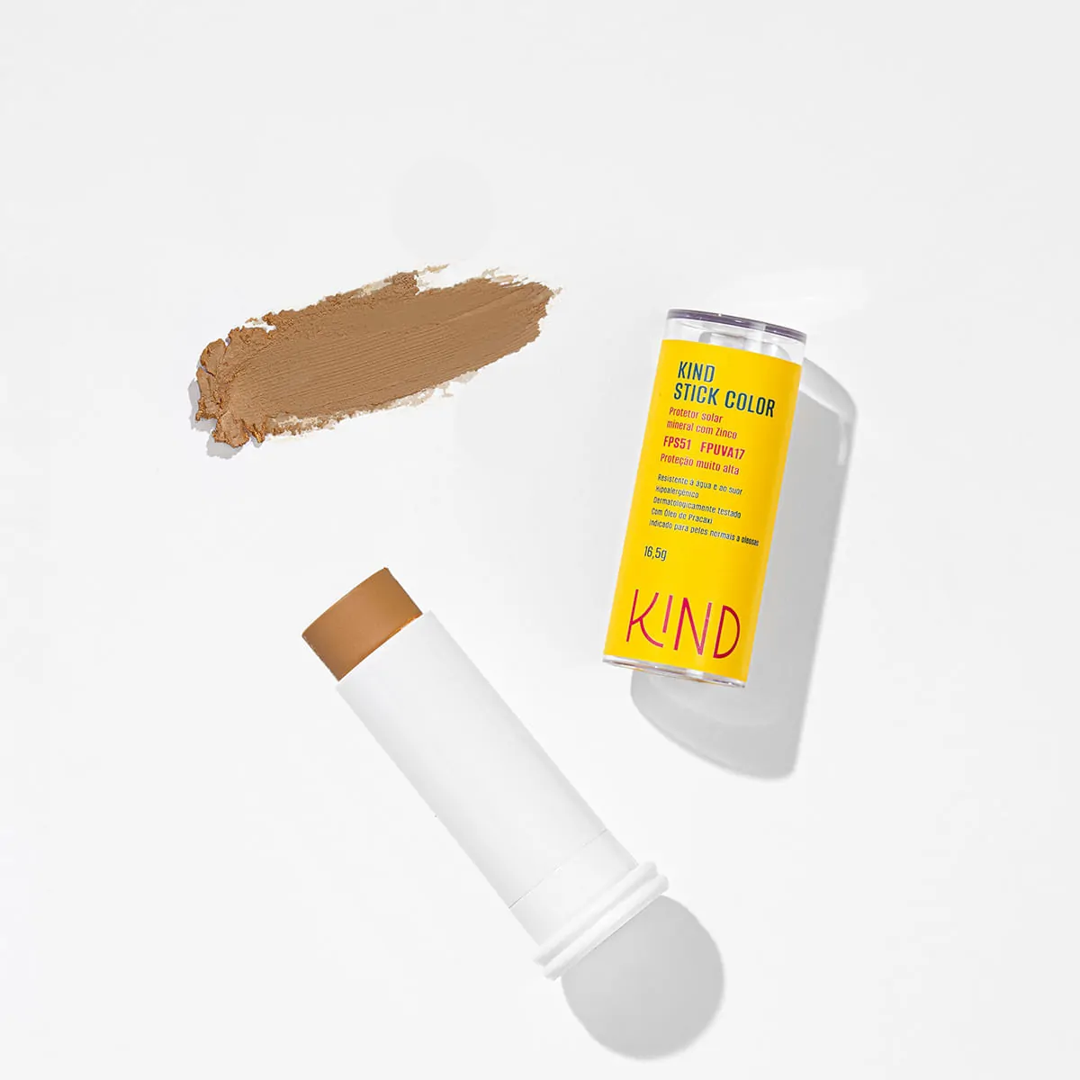 Protetor Solar Facial Kind Stick Mineral Com Zinco Fps51 Fpuva17 K80 16g